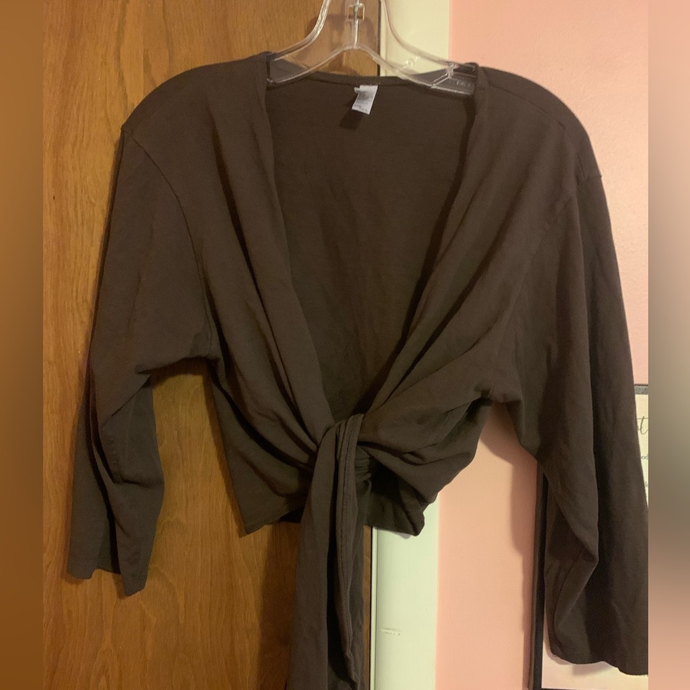 Wrap crop top